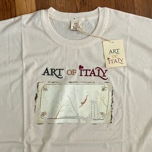Art of Italy Graphic T-Shirt NEW
